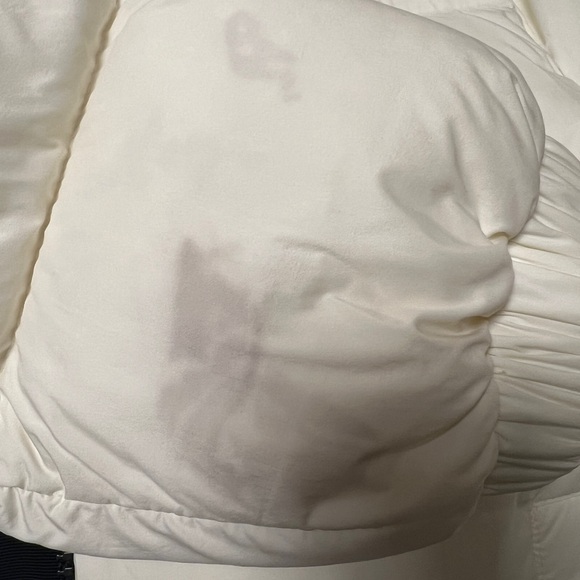 Authentic MONCLER White Puffer Jacket with Metallic Hood Details - Picture 15 of 15